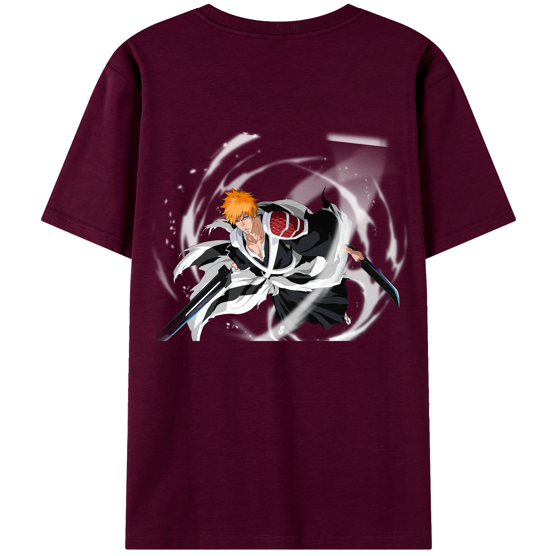 （画像用） ブリーチ 黒崎一護（くろさき いちご）BLEACH Kurosaki Ichigo レディース半袖Tシャツ(バックプリント)